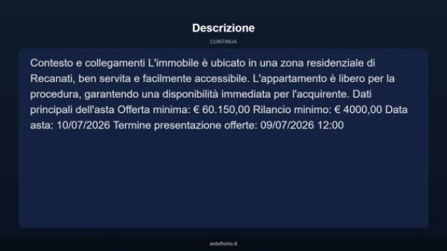 Immobile in asta di 101 m² con più di 5 locali in vendita a Recanati - Foto 4