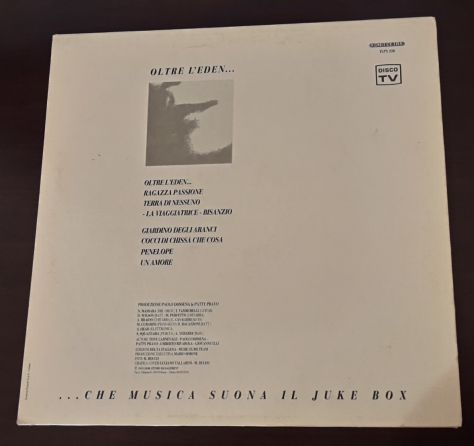 Patty Pravo, OLTRE L'EDEN... (ALBUM), FONIT CETRA TLPX 226, 1989 Made in Italy. - Foto 9