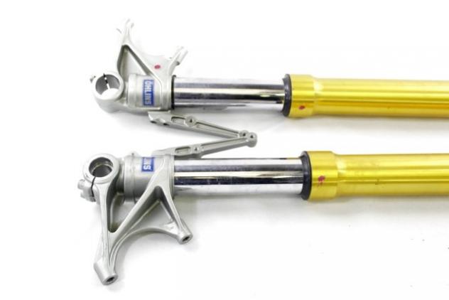 DUCATI MULTISTRADA 1200 S TOURING 34420311A 34520311A COPPIA FORCELLE OHLINS 10 - 12 FRONT FORKS FODERI CON GRAFFI PARAOLIO DA SOSTITUIRE - Foto 2