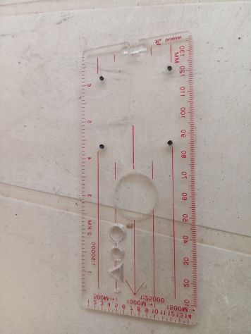 Righello per Mappe Vintage Map Compass con Scatola - Foto 2
