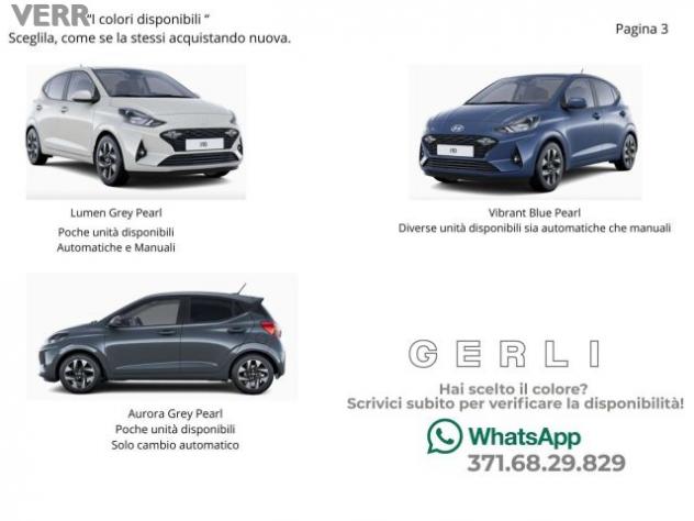 HYUNDAI i10 i10 1.0 mpi Connectline 63cv KM ZERO PROMO48 rif. 23841313 - Foto 2