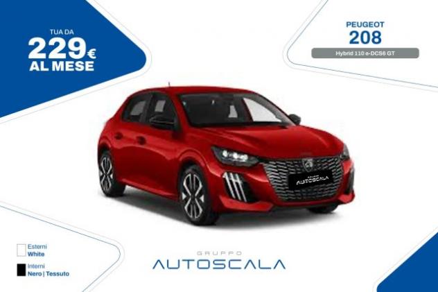 PEUGEOT 208 Hybrid 110 e-DCS6 GT rif. 22206675