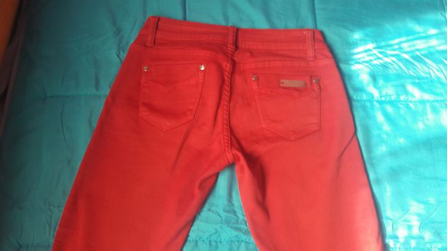 Jeans Rosso donna Tg M stretta marca Angel - NUOVI - Foto 4