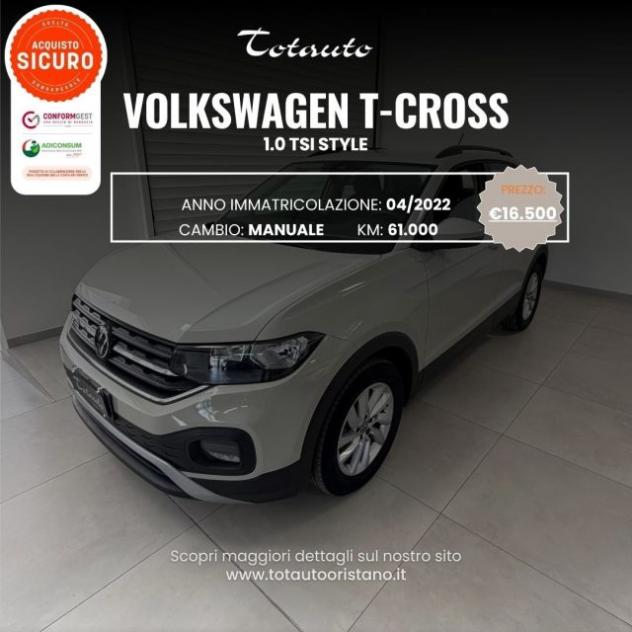VOLKSWAGEN T-Cross 1.0 TSI Style BMT rif. 24100233