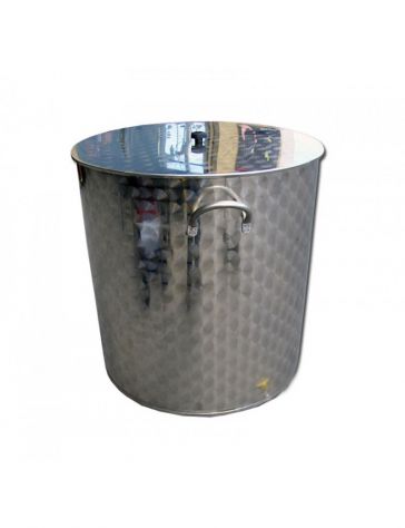 BOLLITORE 300 LITRI INOX AISI 304 CON MANICI
