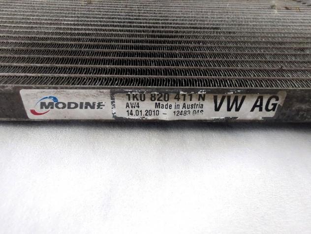 1K0820411N CONDENSATORE RADIATORE CLIMATIZZATORE CLIMA A/C VOLKSWAGEN TOURAN 1.9 D 77KW 6M 5P (2010) RICAMBIO USATO - Foto 4