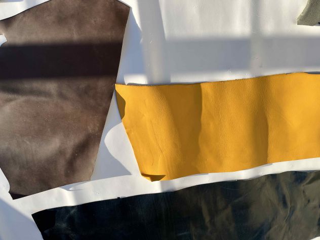 Ritagli pellame a vacchetta colori vari - Foto 4