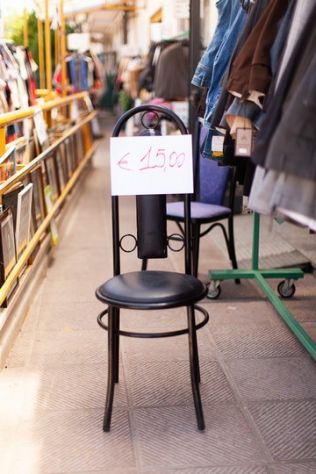 Sgabello Alto da Bar e Cucina Nero – 24448