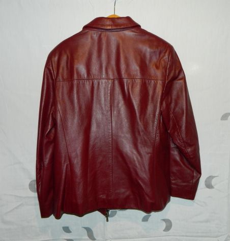 Giacca donna Alta Moda Firenze in pelle rossa 50 - Foto 5
