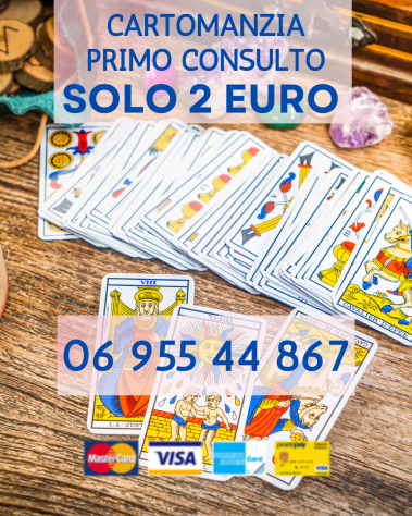 Primo consulto a solo € 2 anche con postepay… Mi ama? Mi tradisce? Ritorna?