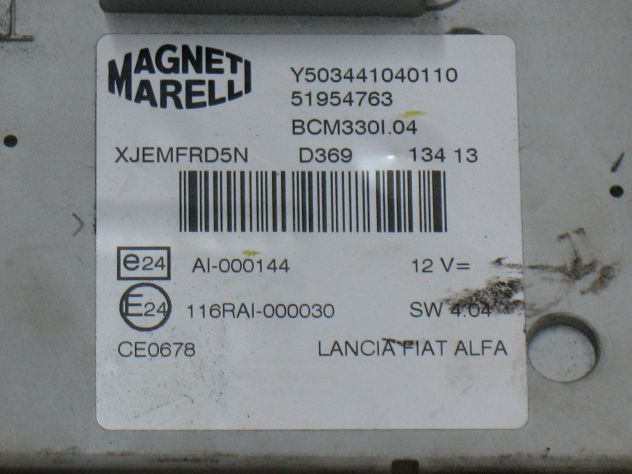 51954763 BODY COMPUTER BCM FIAT 500L 51954763 Y503441040110 BCM330I04 - Foto 2
