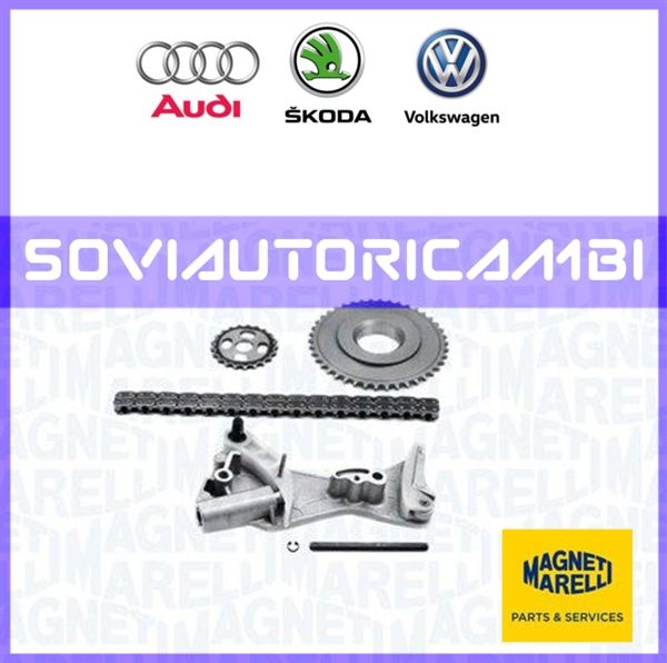 KIT CATENA POMPA OLIO MAGNETI MARELLI AUDI SKODA VOLKSWAGEN - Foto 2