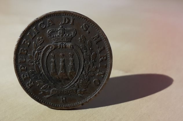 Repubblica di San Marino, 10 CENTESIMI 1935. - Foto 3
