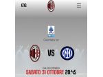 1 biglietto derby milan inter - 1 arancio 31 ottobre 2026