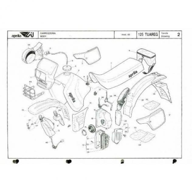 Catalogo ricambi in PDF per Aprilia Tuareg 125 - Foto 2