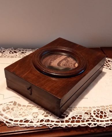 Grafoscopio ingranditore vintage in legno, - Foto 4