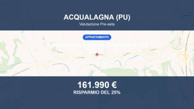 Immobile in asta di 175 m² con più di 5 locali e box auto in vendita a Acqualagna