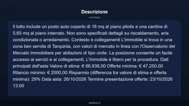 Immobile in asta di 37 m² in vendita a Tarquinia - Foto 12