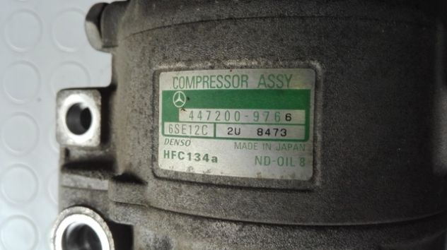 Compressore climatizzatore Mercedes Classe A140 W168 del 2002 (447200-9766) - Foto 5