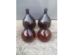 4 damigiane color marrone a scelta