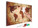 Quadro Fai Da Te World Map N. 11 Arredalacasa Spedizione Gratis