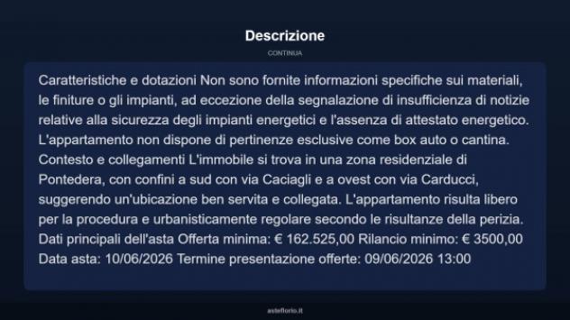 Immobile in asta di 238 m² con più di 5 locali in vendita a Pontedera - Foto 4