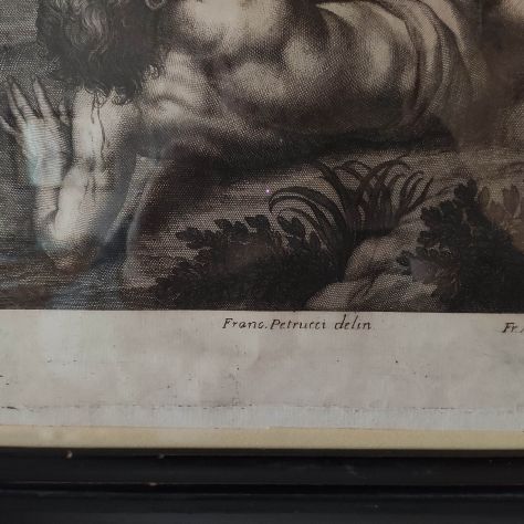 Acquaforte del 1800 con cornice. - Foto 4