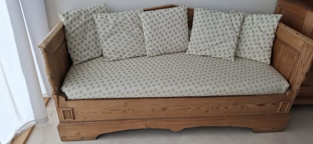 divano in legno abete 3 posti