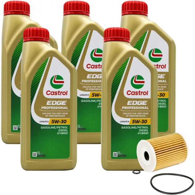 Olio Castrol Edge Professional LL III 5W30 5 LT + Filtro olio omaggio