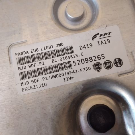 Centralina avviamento Motore Fiat Panda 1.3 MJD Euro 6 Codice 52098265 Originale - Foto 5