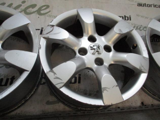 9652489880 SET 4 CERCHI IN LEGA DA 16 POLLICI PEUGEOT 307 CC 1.6 80KW B 5M 3P (2006) RICAMBIO USATO STRISCIATI (VEDI FOTO) 61/2X16CH4 ET31 4227 - Foto 9