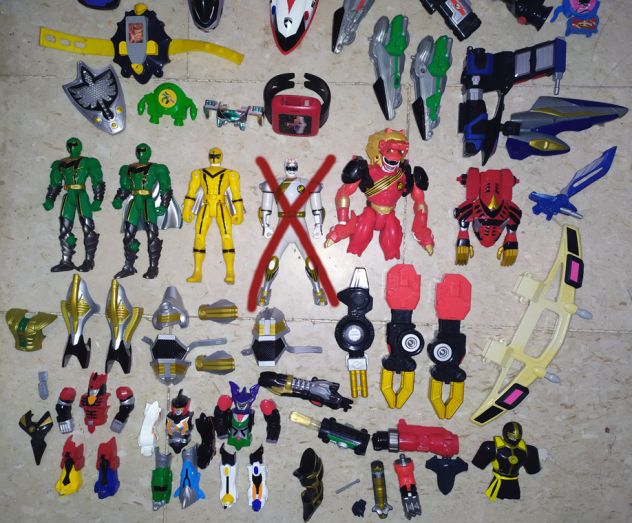 POWER RANGERS lotto set vari personaggi megazord zord veicle - Foto 3