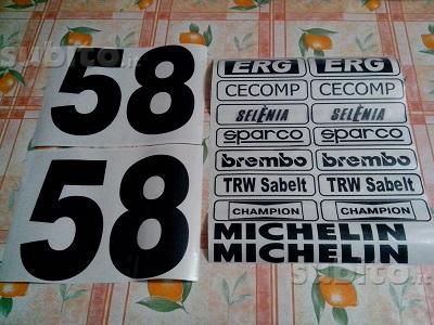 adesivi martini gruppo a sponsor lancia delta 1600 hf integrale 4wd 8 16v evo 1 - Foto 3