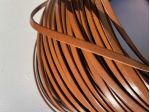 T59 Nastro in pelle a vegetale anilina brandy H 6 mm - L 100 mt