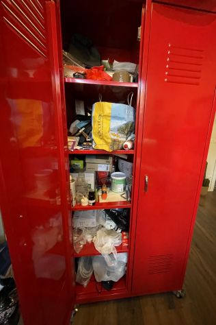 Guardaroba Loft a rotelle - laccato rosso - vendesi per ristrutturazione interni - Foto 4