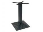 Base a gradini 400x400 mm con tubo in ferro 80x80 mm vern. Nero bucciato