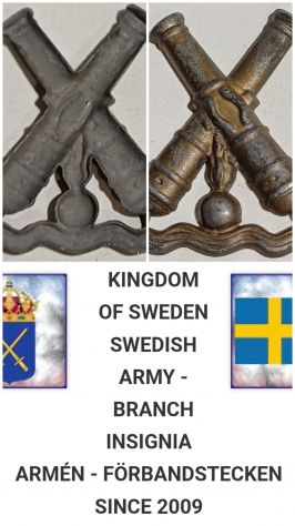 Distintivo Artiglieria Esercito Svedese.