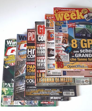 lotto 6 riviste magazine pc video games win giochi per il mio computer ottime