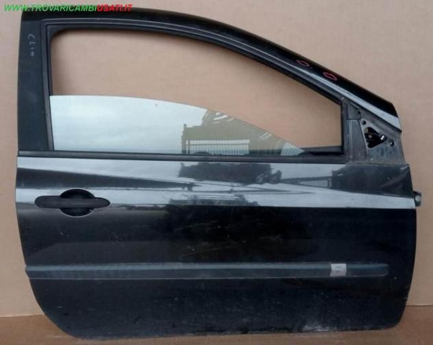 PORTA D. NERA MET. C/ALZ.E SERR. (2 B.lli) 999-U65633 Carrozzeria  Lamierati esterni  Porte  Porta ant. dx. RENAULT - CLIO III  - 01-07-2005 - 01-04-2