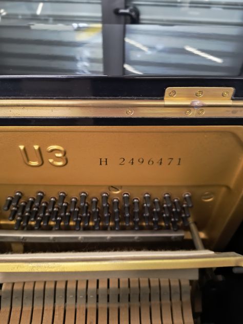 Pianoforte Yamaha U3 H certificato Yamaha con trasporto e panca inclusi - Foto 2