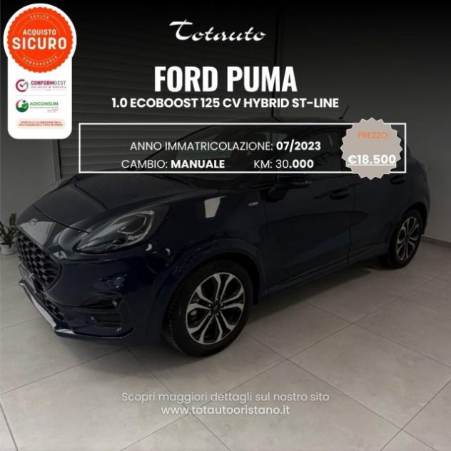 FORD Puma 1.0 EcoBoost Hybrid 125 CV S&S ST-Line rif. 23814368