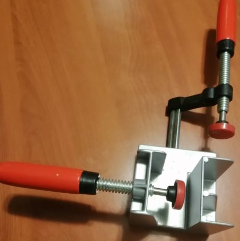 Morsa Angolare a 90° in lega di alluminio e acciaio per falegnameria - Foto 3