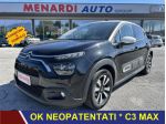 Citroën C3 PureTech 83 S&S Max CERCHI LEGA+VETRI SCURI+CLIMA AUTO