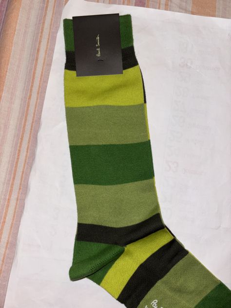 CALZE NUOVE DA UOMO LEGGERE IN COTONE FIRMATE ORIGINALI”PAUL SMITH”MADE IN ITALY - Foto 3