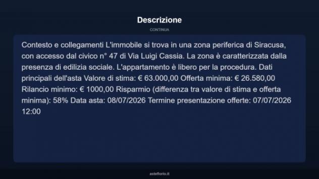 Immobile in asta di 102 m² con più di 5 locali in vendita a Siracusa - Foto 14