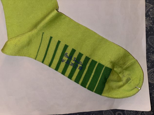 CALZE NUOVE DA UOMO FIRMATE ORIGINALI PAUL SMITH,MADE IN ITALY,IN COTONE,TAGLIA - Foto 4