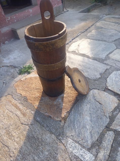 Antica Zangola in legno originale potaombrelli/ arredo vintage - Foto 2