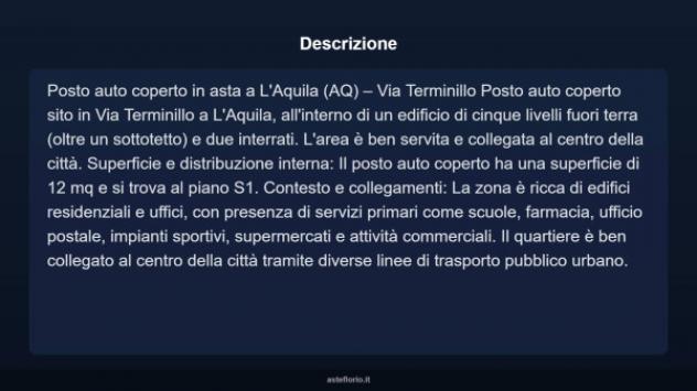 Immobile in asta di 12 m² in vendita a L'Aquila - Foto 4