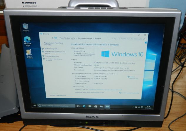 PC desktop NEC Intel Dual core E2200, 2 GB RAM, HD 250 GB, Win 10, Monitor TV 15 - Foto 2
