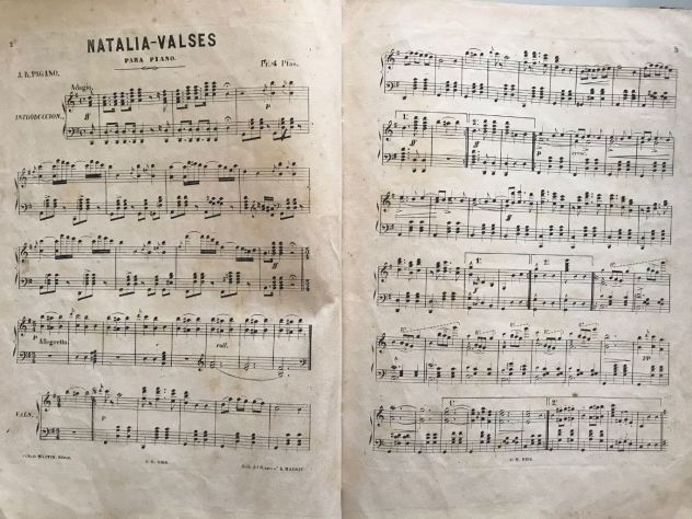 Vecchio libro di musica - Foto 3
